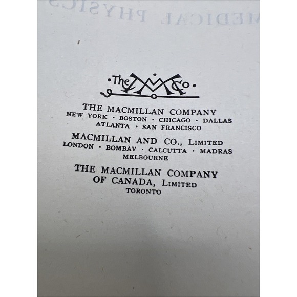Elementary Medical Physics Textbook, Macmillan, NY, 1947, Rice University - Picture 5 of 14